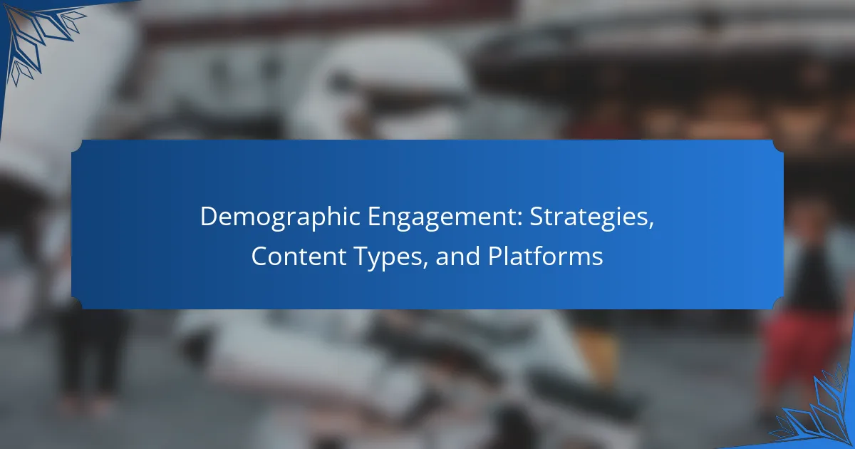 Demographic Engagement: Strategies, Content Types, and Platforms