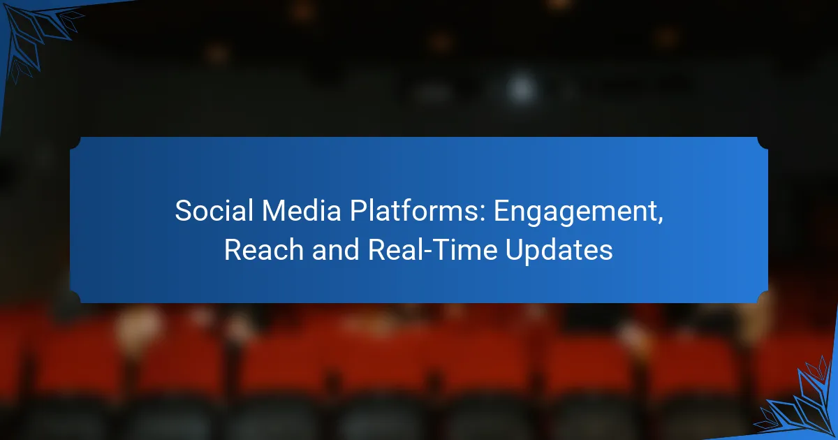 Social Media Platforms: Engagement, Reach and Real-Time Updates
